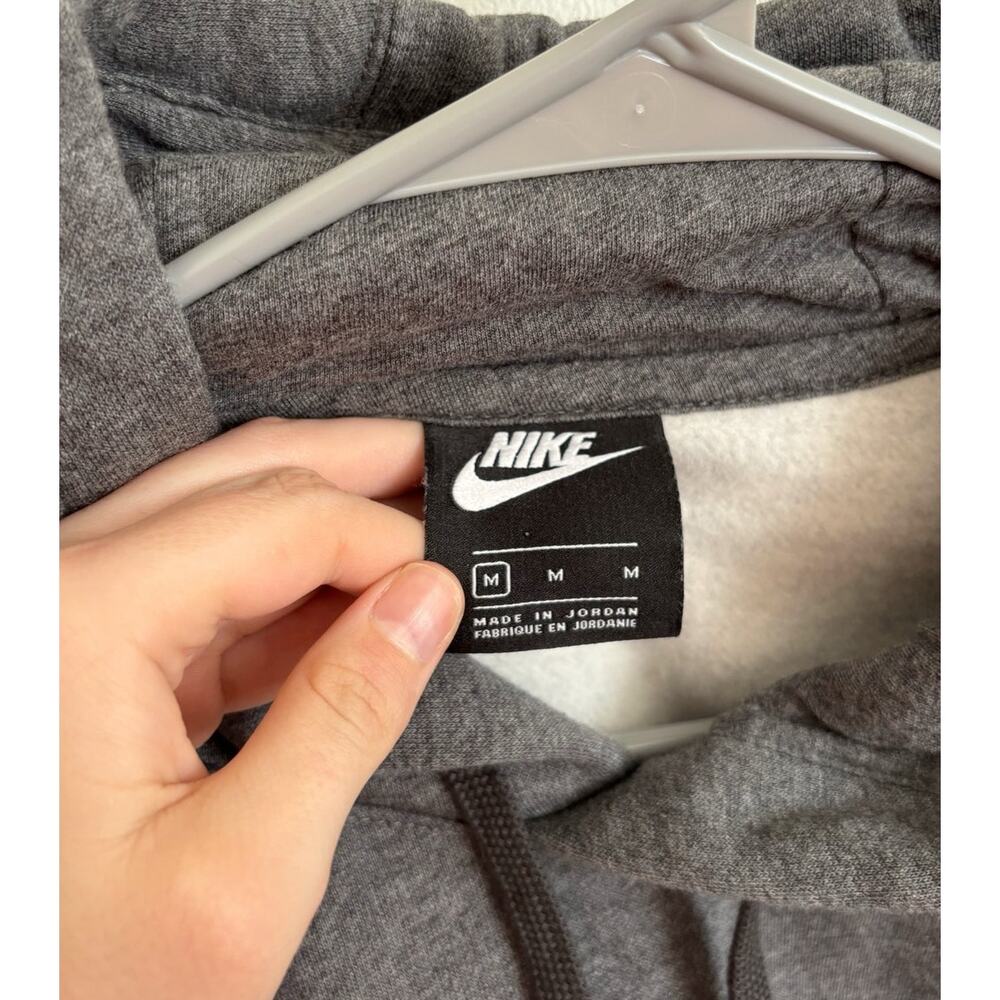 Dark Grey Nike Men's Cotton Hoodie Sweatshirt M - Picture 5 of 5